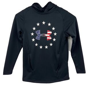 Under Armour Men's Black Patriotic Turtleneck Sweater size XL